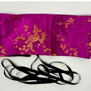 Melissa E Oriental Fabric Silk Dress Tie Belt NWOT